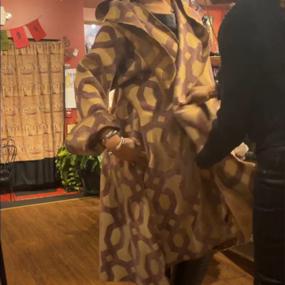 Tapestry Coat and Hat with Pockets